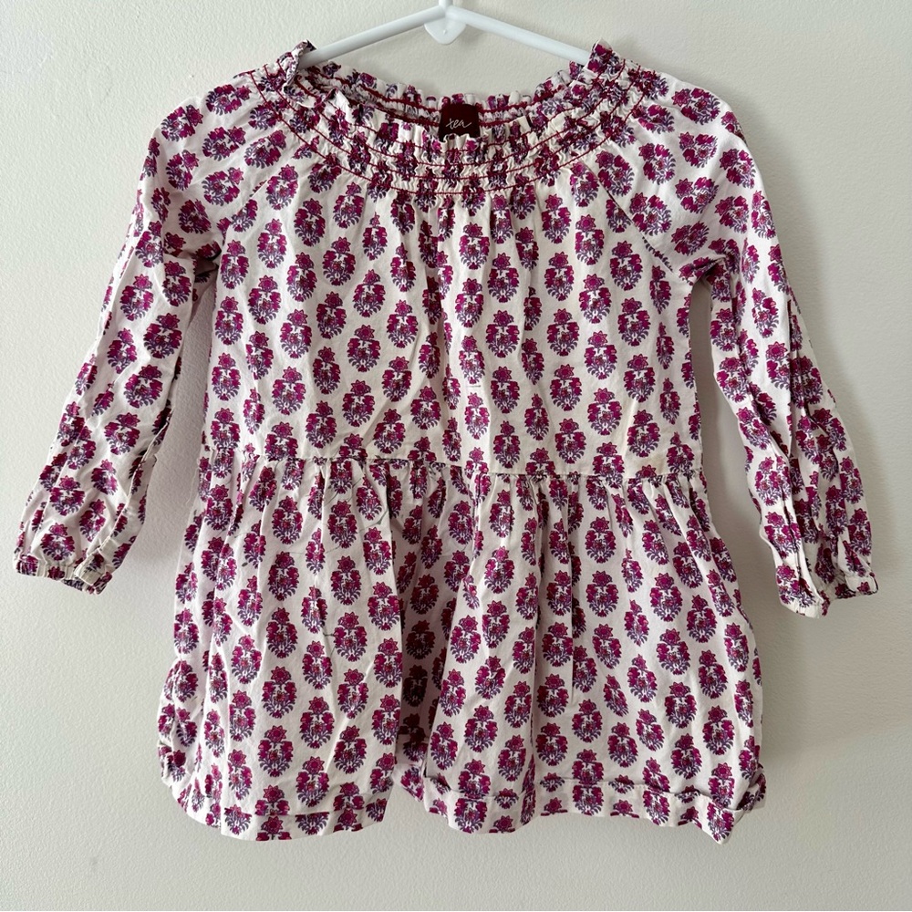Tea Collection Dress and Bloomer Set Long Sleeve Size 18-24M